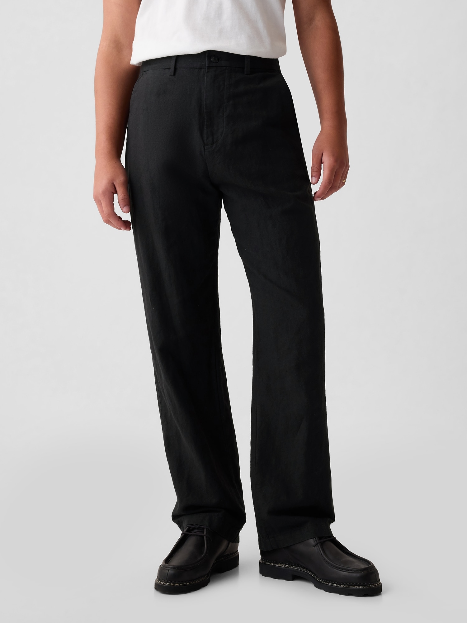 Linen Cotton 90s Loose Trousers Gap