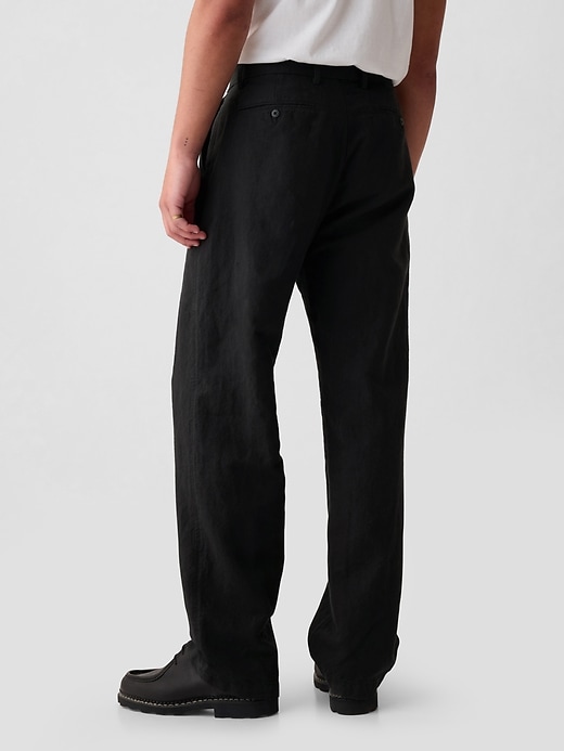 Image number 4 showing, Linen-Cotton '90s Loose Trousers