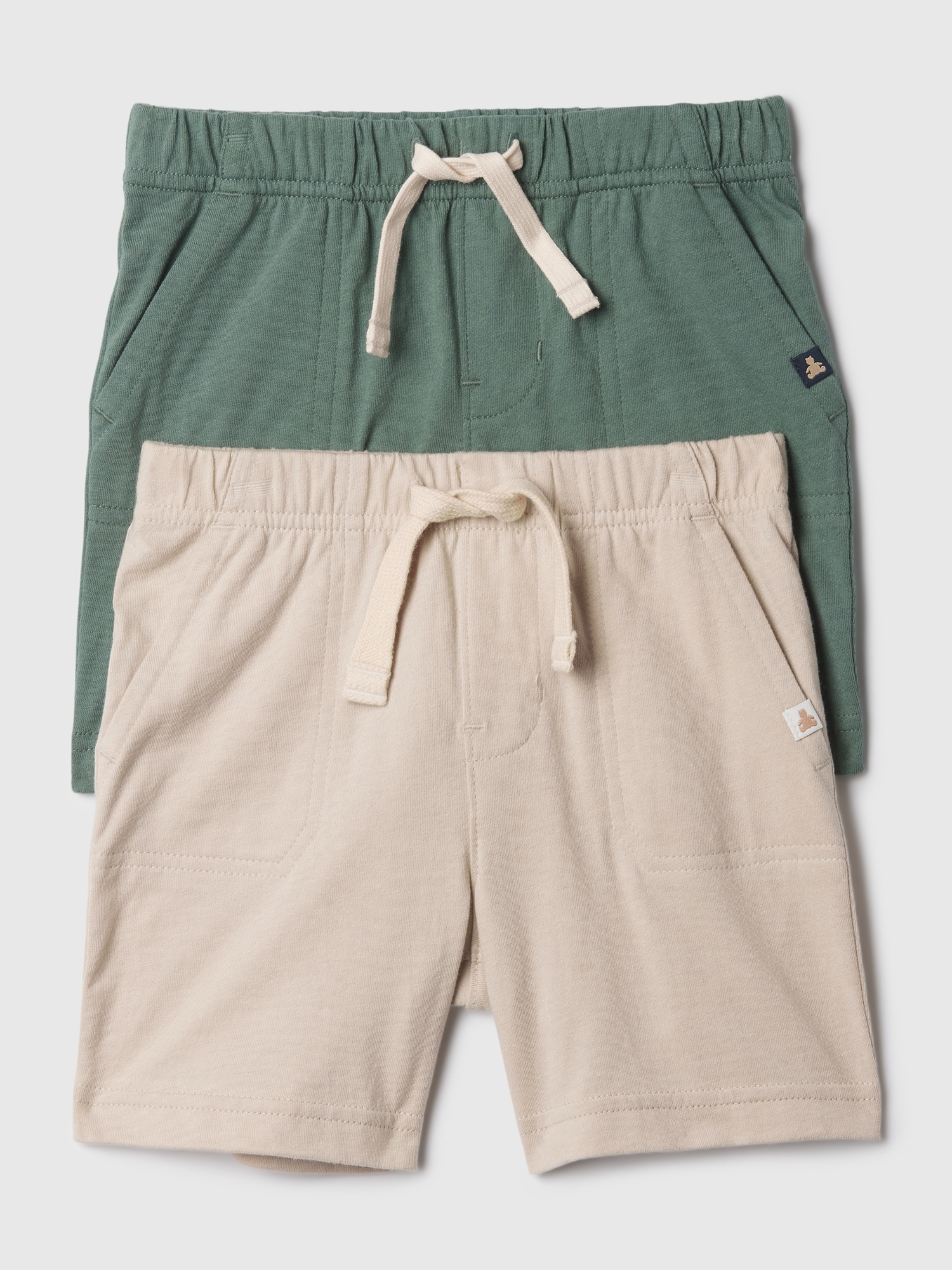 Shop Gap Baby Mix And Match Shorts (2-pack) In Dark Forest Green