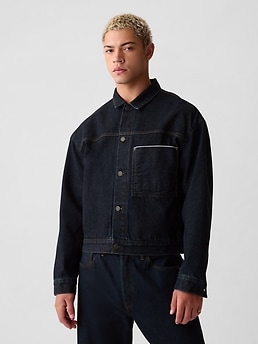 Relaxed Selvedge Denim Icon Jacket Gap