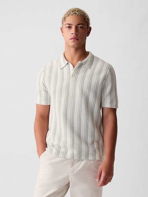 Image number 5 showing, Textured Polo Shirt