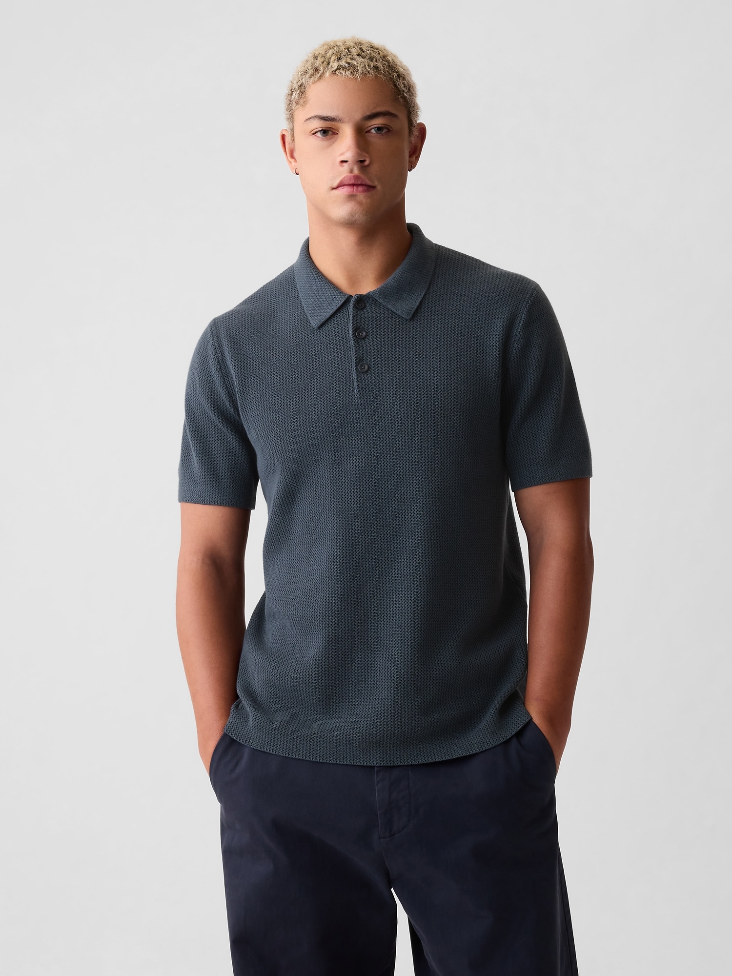 Textured Polo Shirt