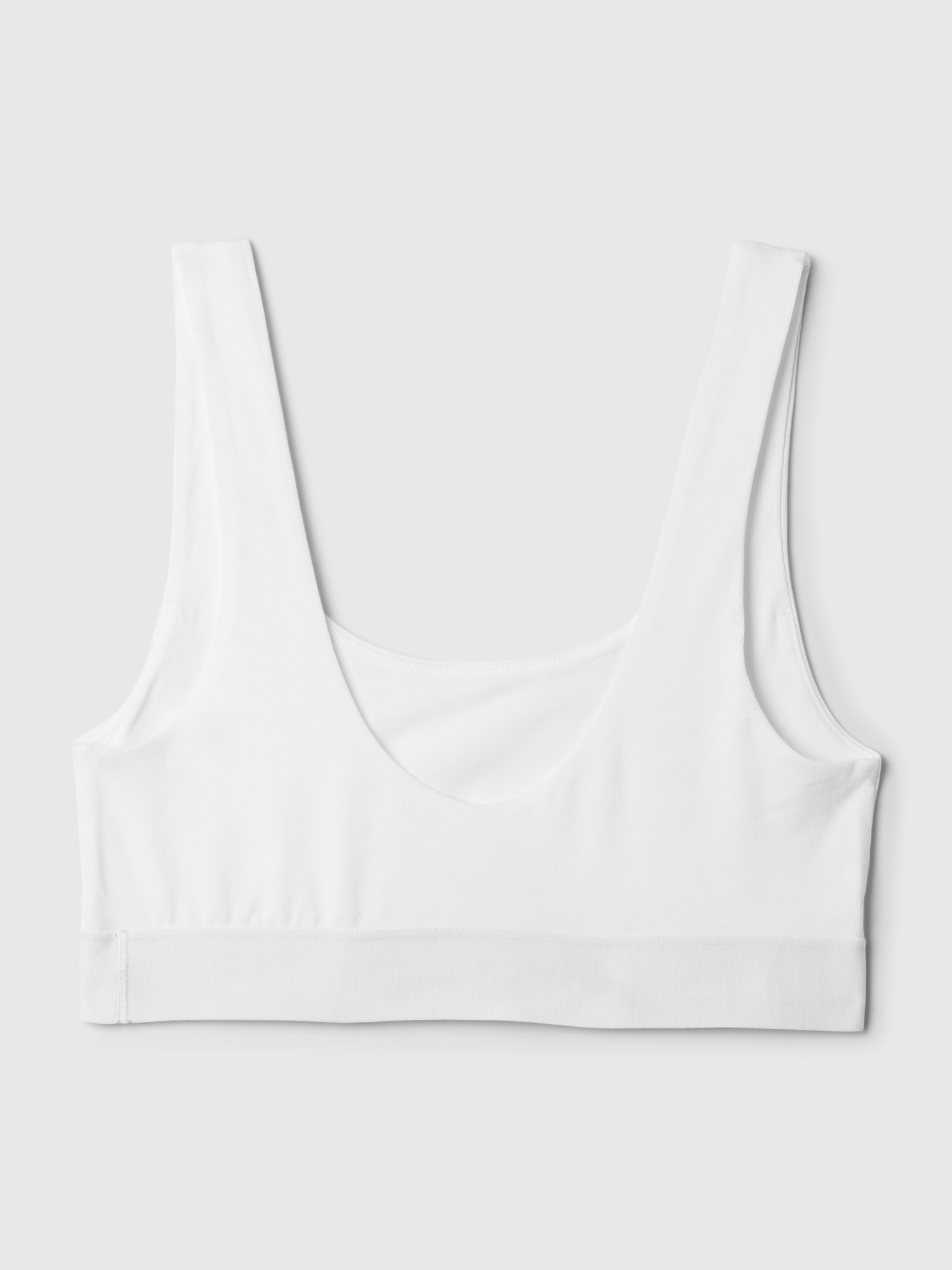 Organic Stretch Cotton Gap Logo Bralette Gap