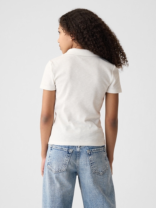 2 of 8 showing, with the color new off white of product Kids Rib T-Shirt