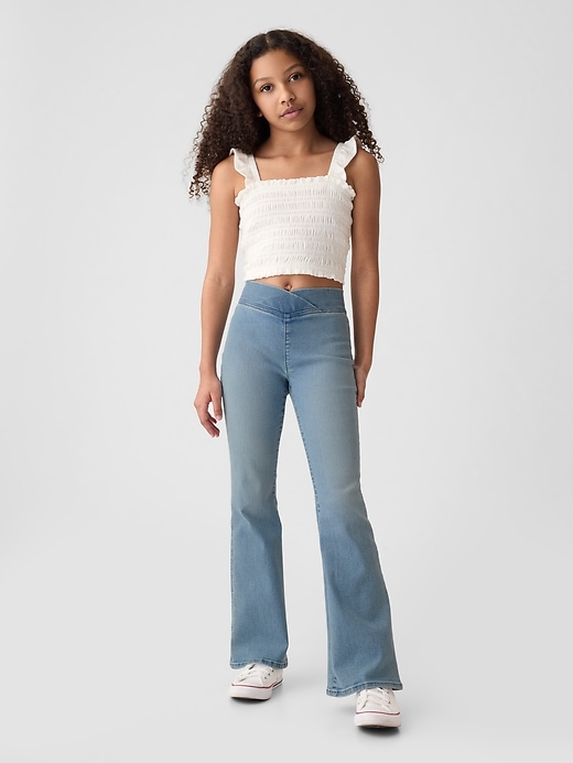 Image number 1 showing, Kids High Rise Crossover Flare Jeans