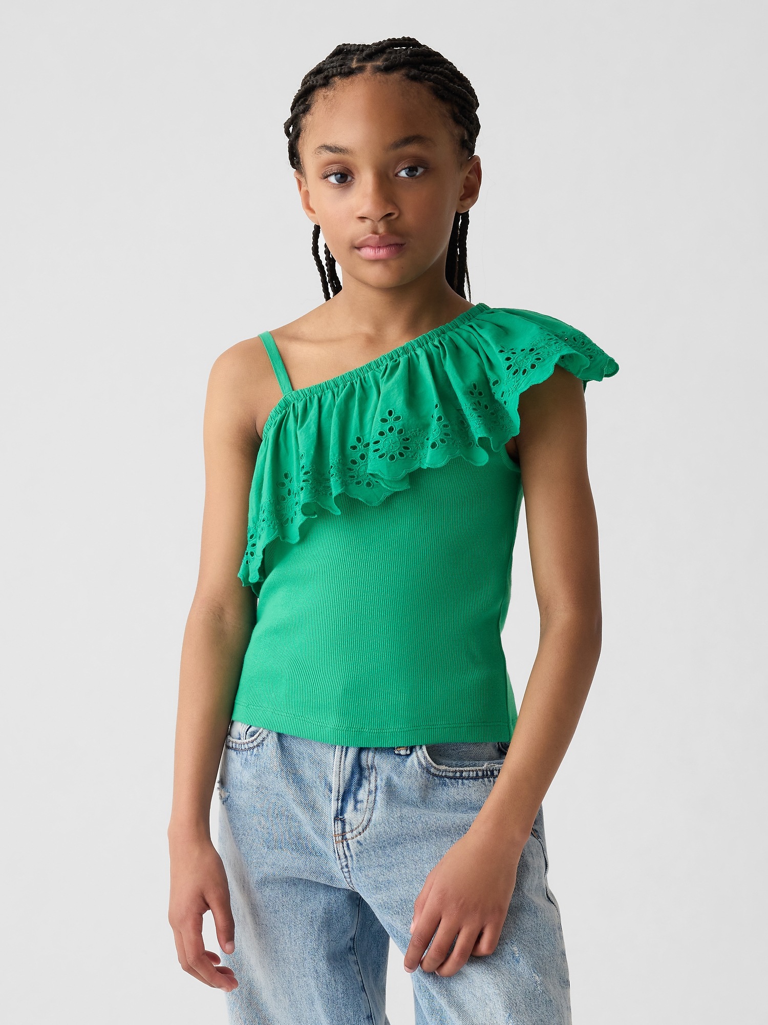 kids-asymmetrical-eyelet-top-gap