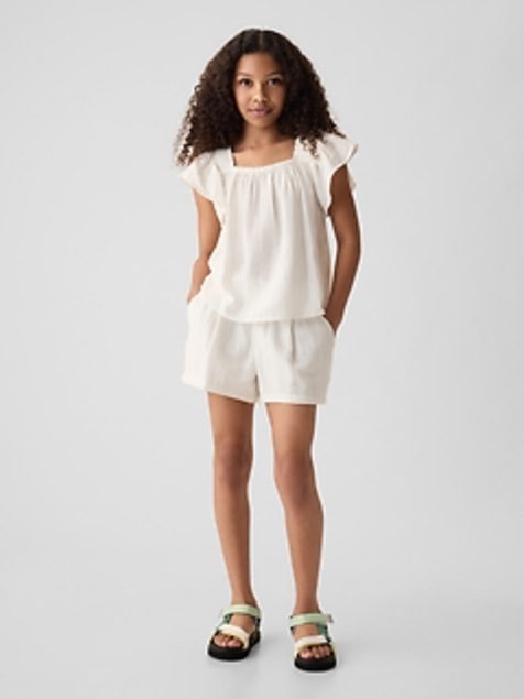 Kids Crinkle Gauze Outfit Set