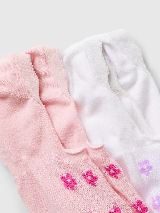 2 of 8 showing, with the color light peony pink & white of product No-Show Socks (2-Pack)