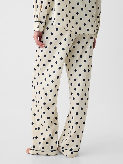 2 of 8 showing, with the color polka dots of product Poplin PJ Pant