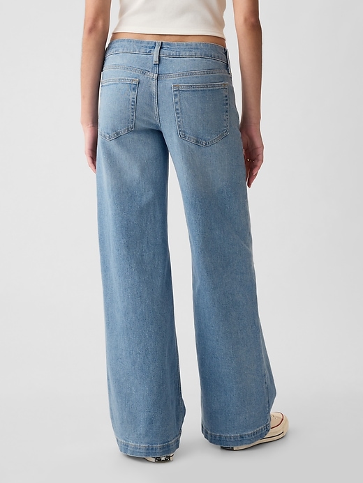 Image number 4 showing, Low Rise Stride Wide-Leg Jeans