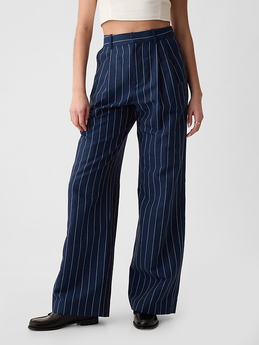 Image number 2 showing, 365 High Rise Linen-Cotton Trousers