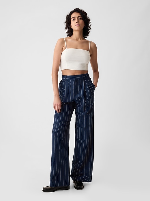 Image number 9 showing, 365 High Rise Linen-Cotton Trousers