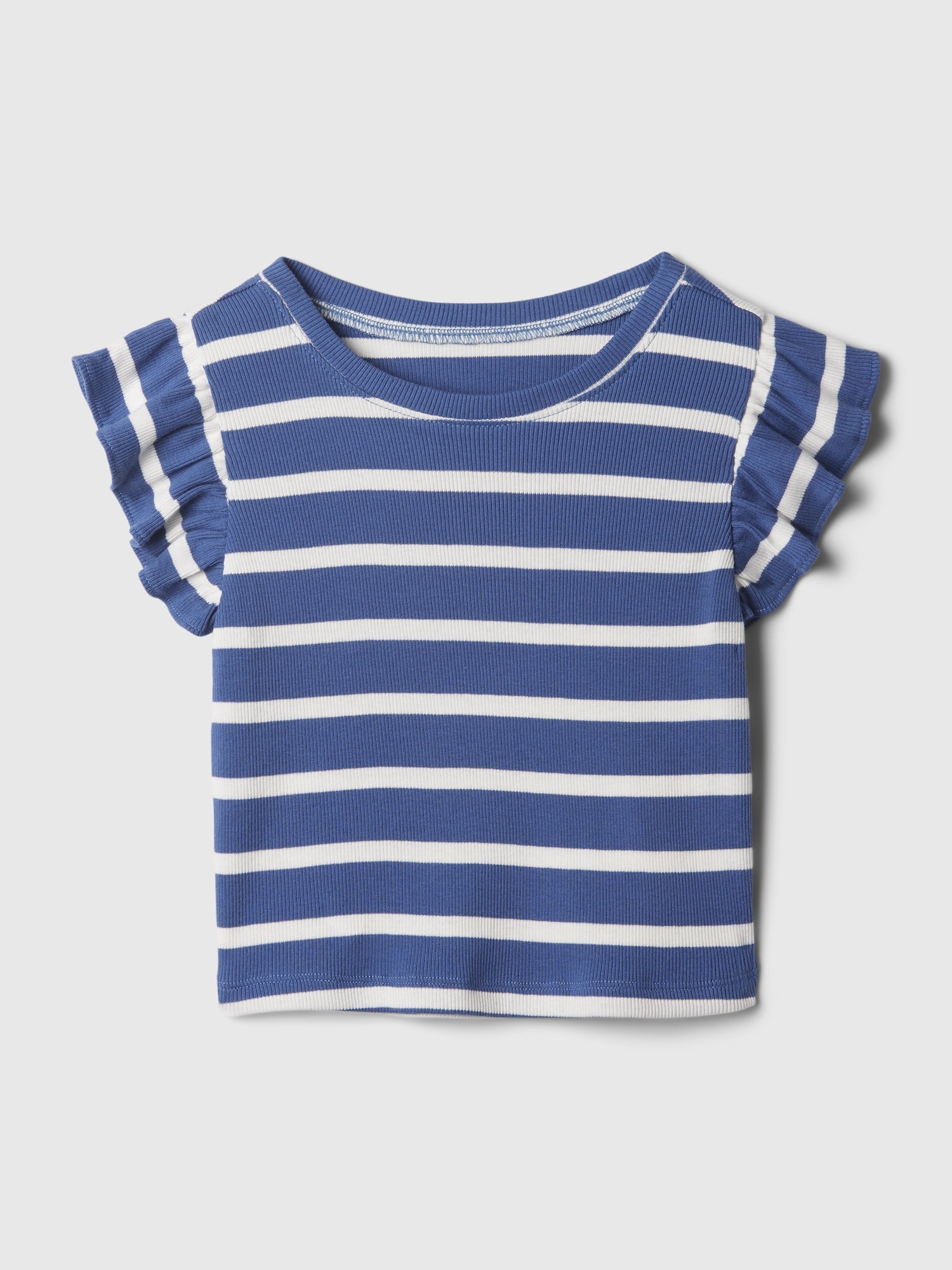 Gap Baby Mix & Match Ruffle T-shirt In Chrome Blue