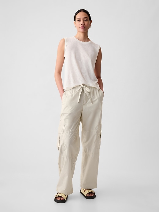 Image number 9 showing, Mid Rise Cargo Parachute Pants