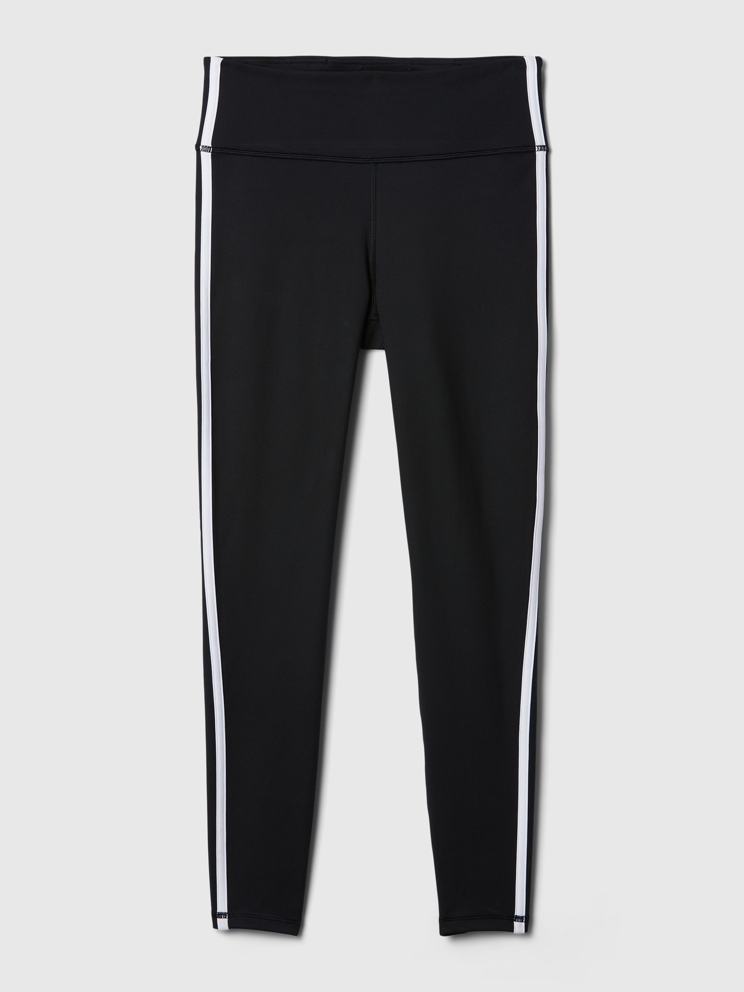 Женские леггинсы Gap GapFit High Rise Power Full Length Stripe, цвет: Чёрный полосатый — фото 3