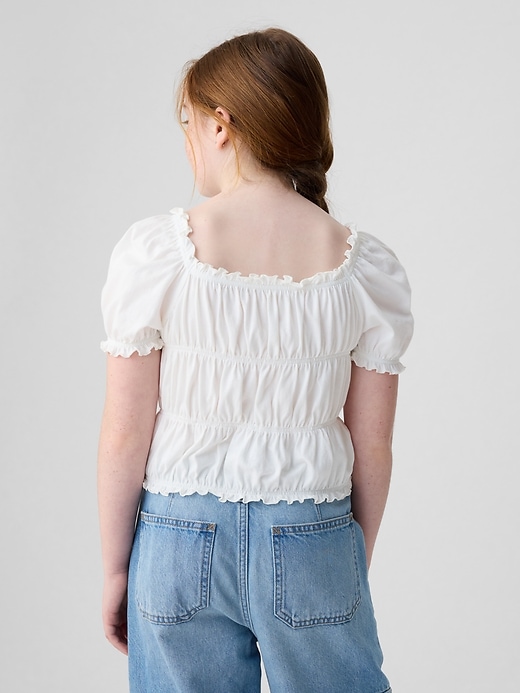 2 of 8 showing, with the color new off white of product Kids Smocked Top