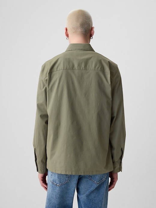 2 of 8 showing, with the color mesculen green of product Ripstop Utility Overshirt