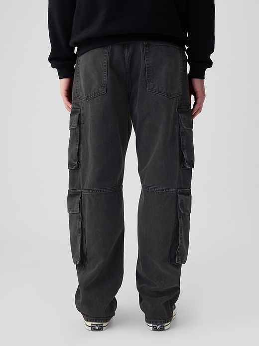 Image number 2 showing, Double Cargo Baggy Jeans