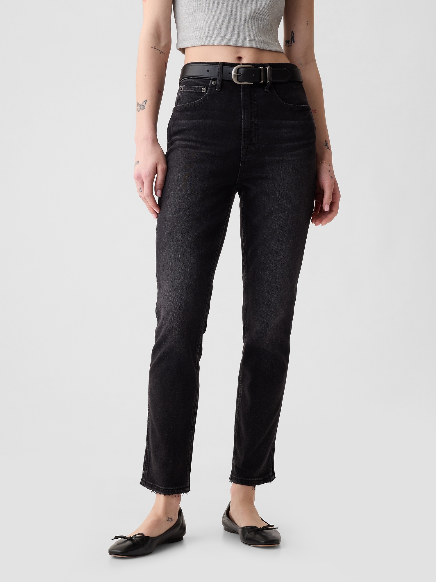 High Rise Vintage Slim Jeans