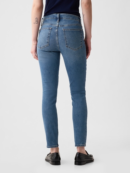 Image number 9 showing, Mid Rise True Skinny Jeans