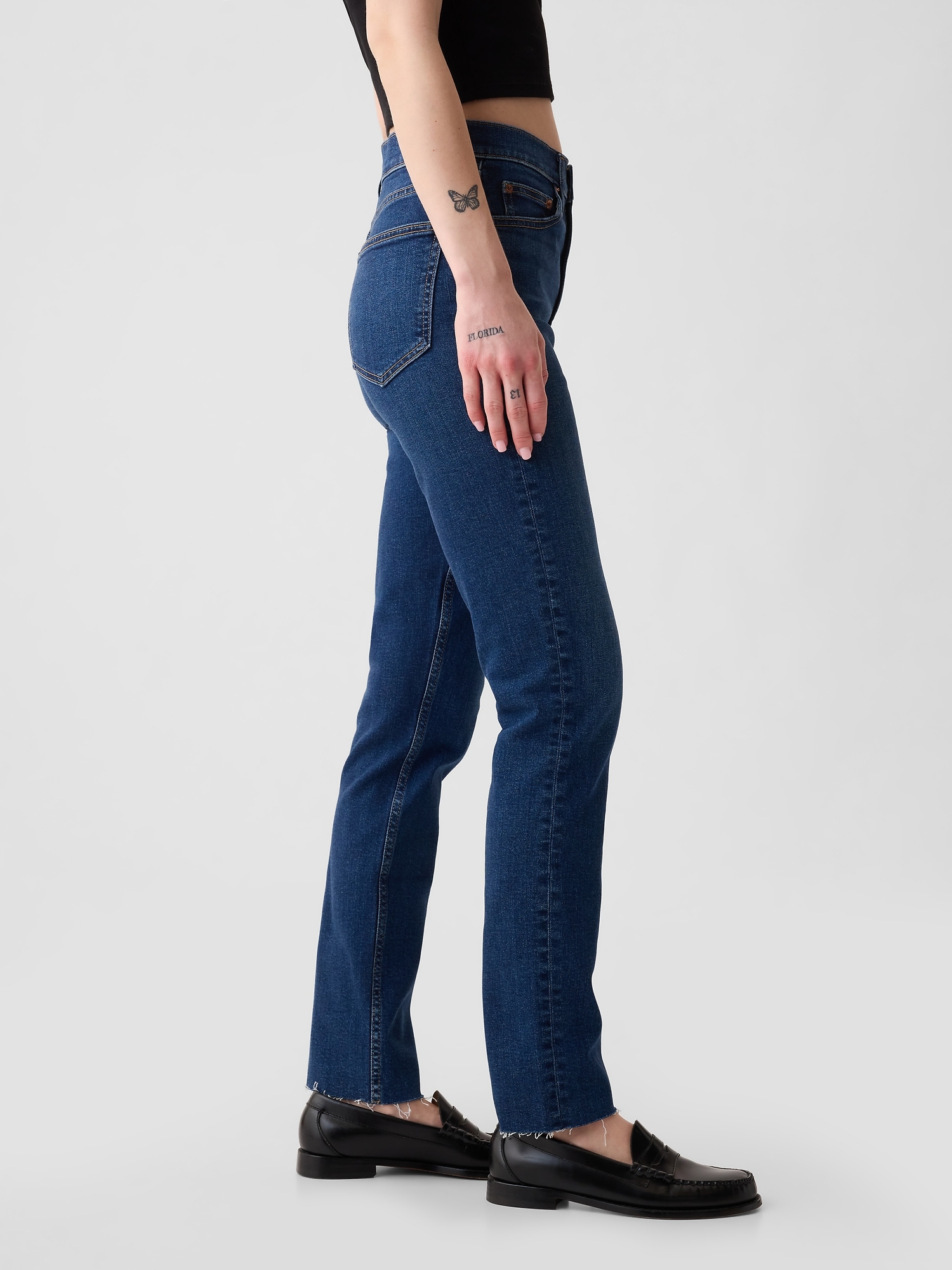 High Rise Vintage Slim Jeans