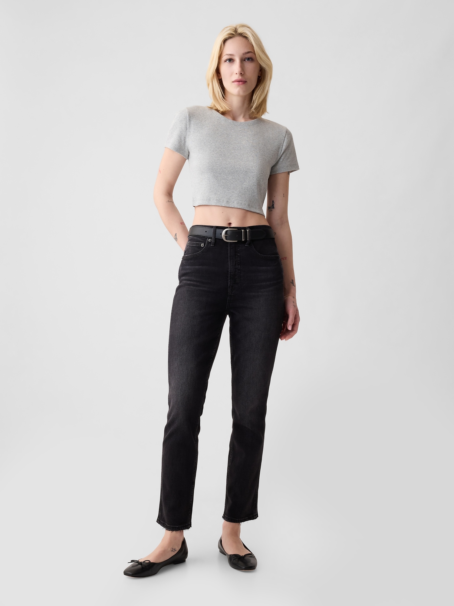 High Rise Vintage Slim Jeans