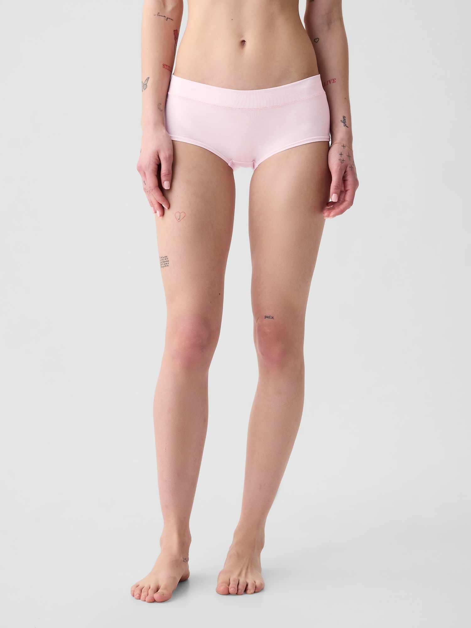 Gap Breathe Shorty In Misty Rose Pink