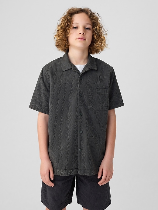 Image number 1 showing, Kids Seersucker Shirt