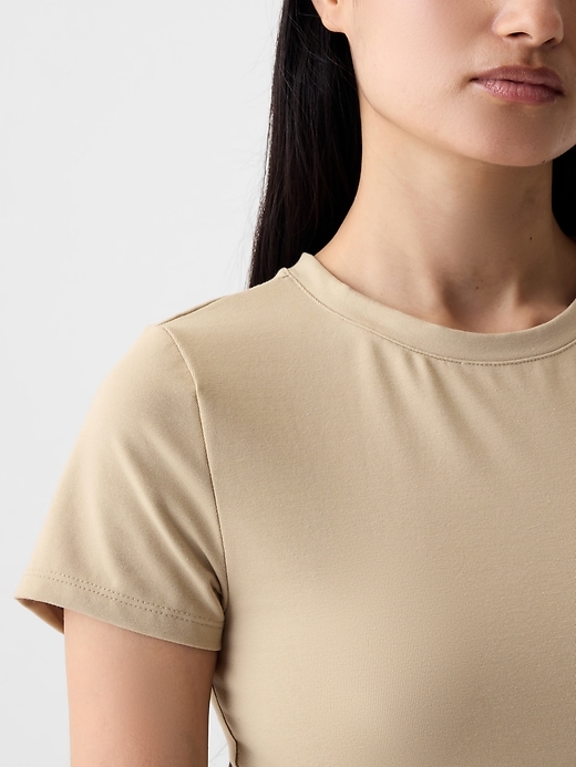 Image number 4 showing, Compact Jersey T-Shirt Bodysuit