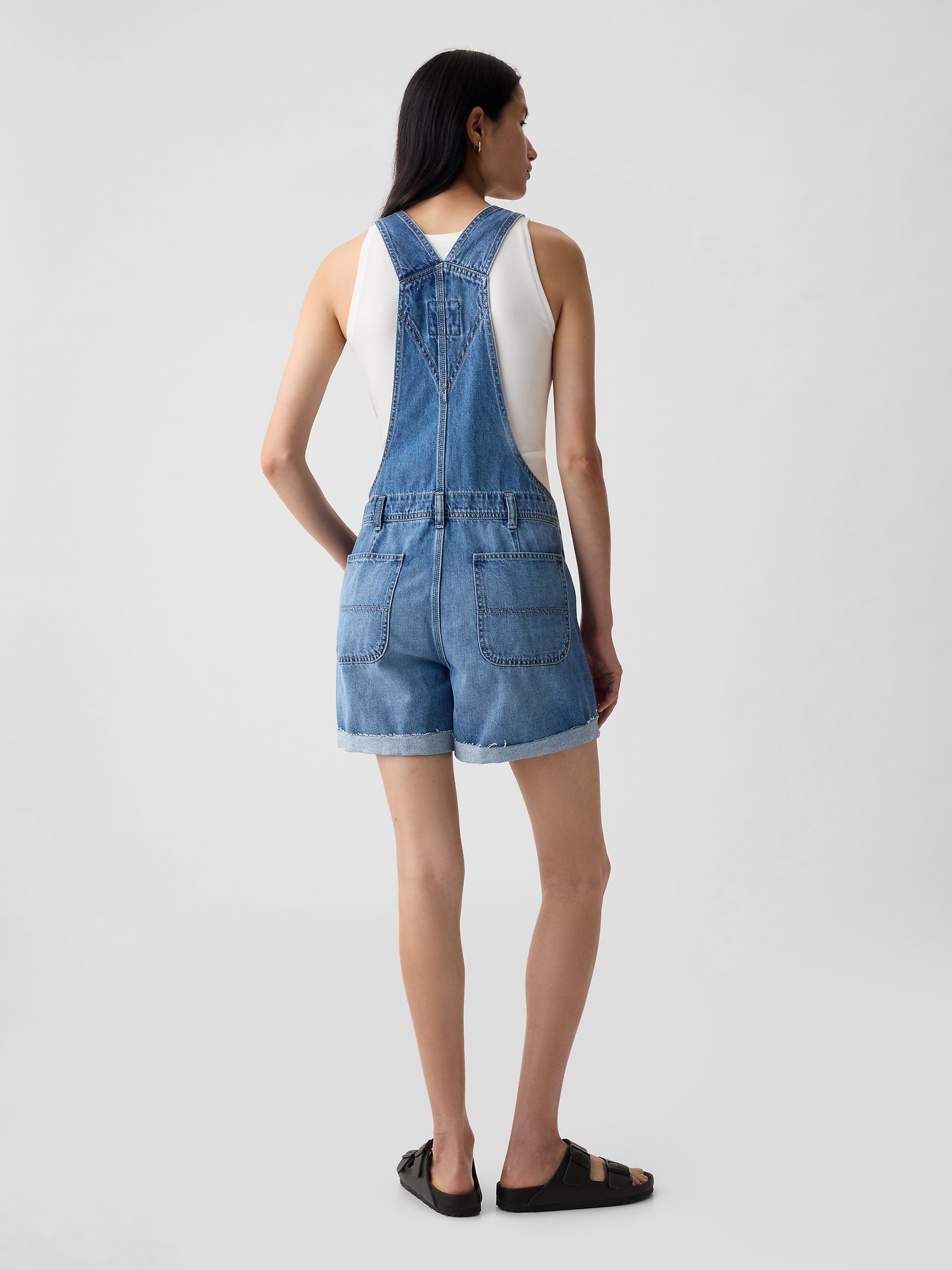 Женские джинсы Gap Denim Shortalls — фото 3