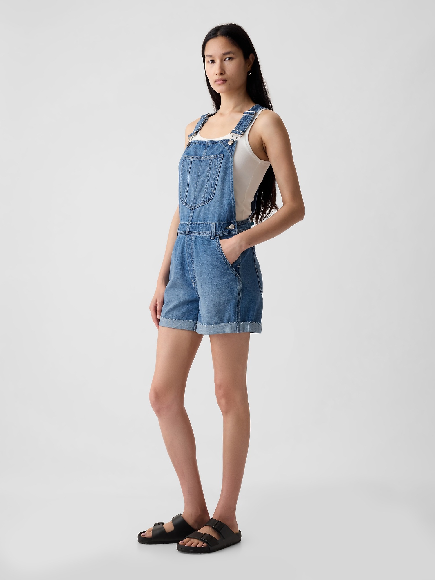 Женские джинсы Gap Denim Shortalls — фото 2