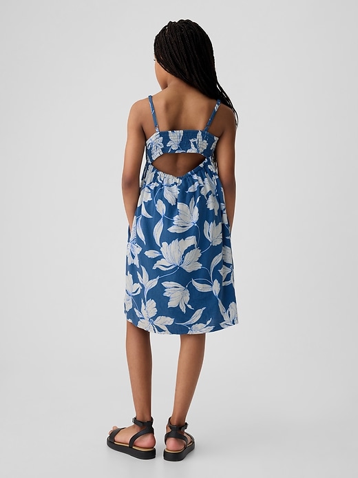 2 of 8 showing, with the color blue white floral of product Kids Floral Dress