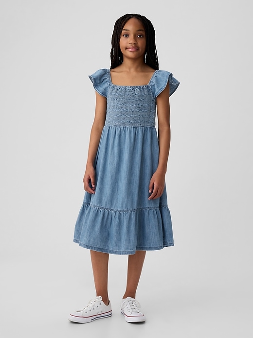 Image number 3 showing, Kids Flutter Print Dress
