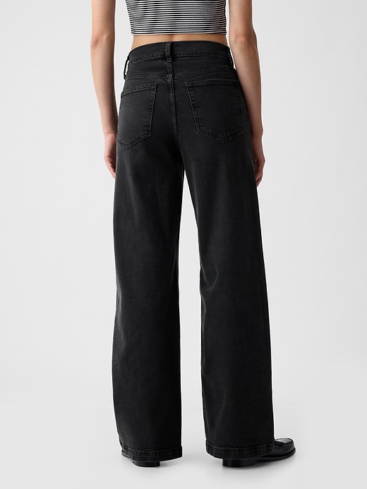 Image number 2 showing, High Rise Stride Wide-Leg Jeans