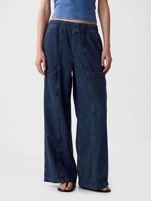 Image number 2 showing, High Rise Utility Easy Jeans