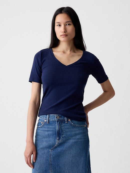 Image number 1 showing, Modern V-Neck T-Shirt