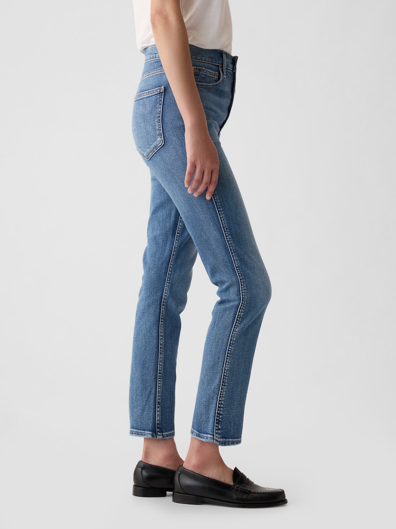 High Rise Vintage Slim Jeans