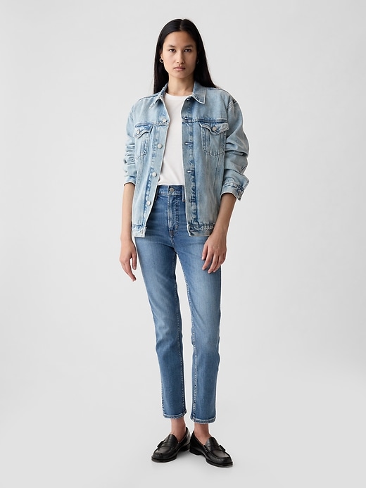 Image number 1 showing, High Rise Vintage Slim Jeans