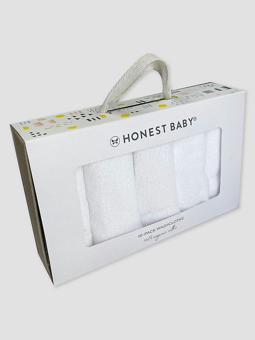 Image number 3 showing, Honest Baby Clothing Ten Pack Organic Cotton Baby Terry Washcloths