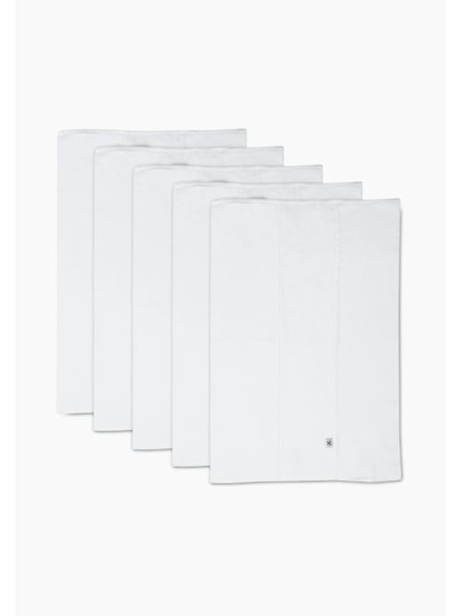 Image number 1 showing, Honest Baby Clothing Five Pack Organic Cotton Knit Trifold Burp Cloths