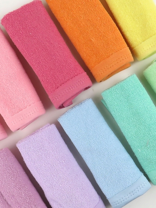 Image number 2 showing, Honest Baby Clothing Ten Pack Organic Cotton Baby Terry Washcloths
