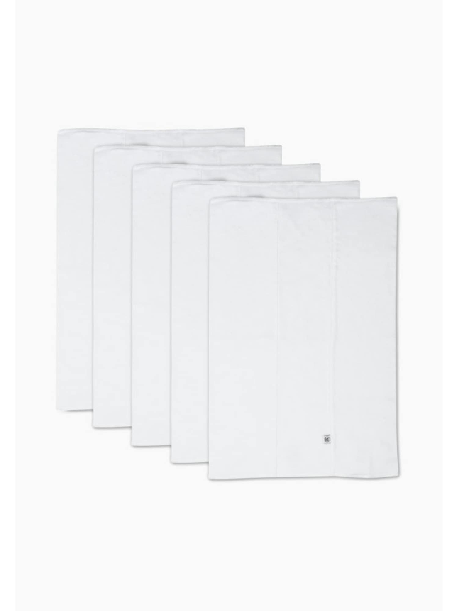 Honest Baby Clothing Five Pack Organic Cotton Knit Trifold Burp Cloths
