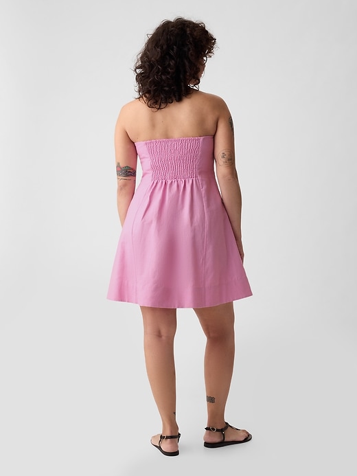 Linen-Cotton Mini Dress | Gap