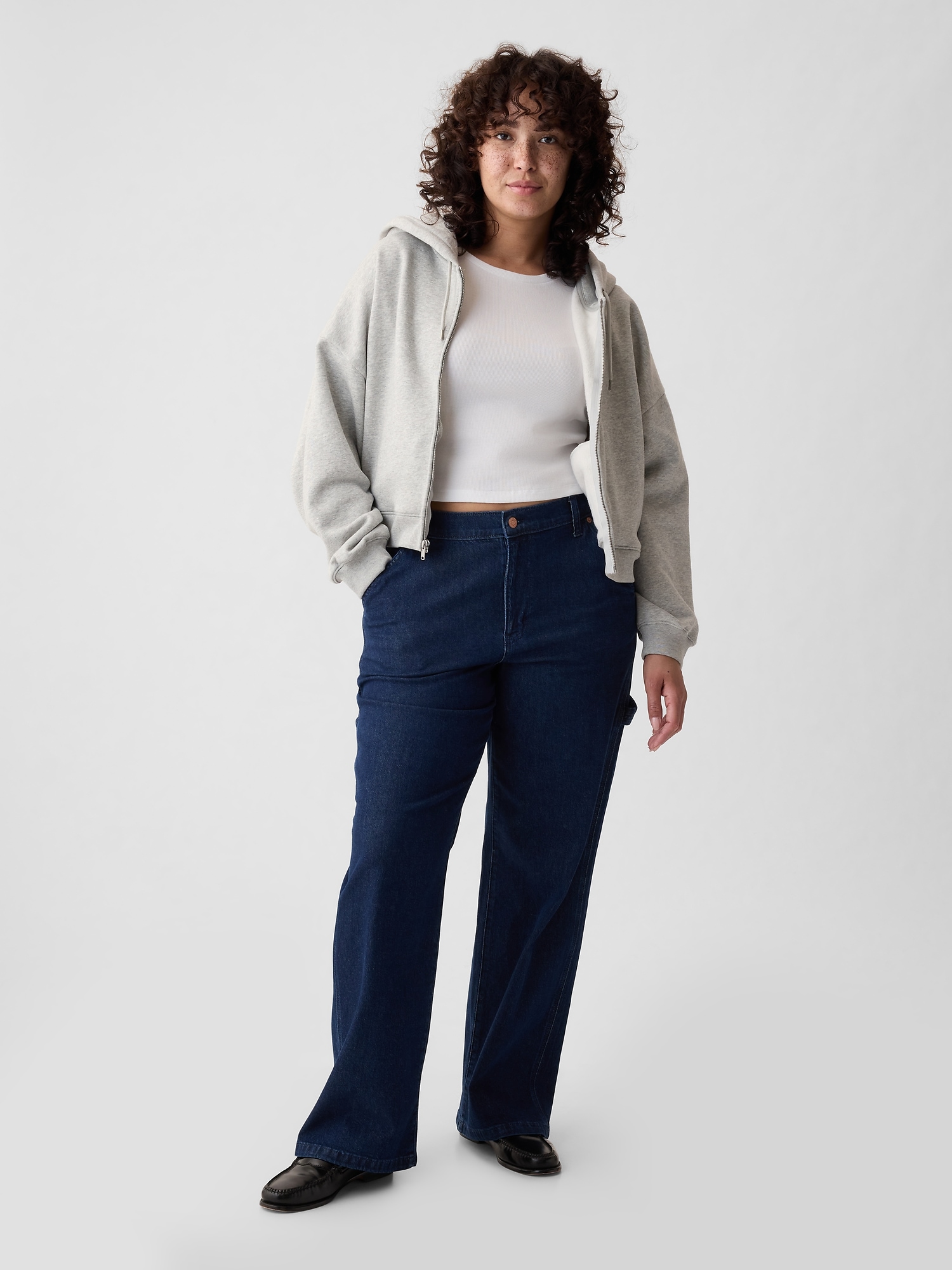 Женские джинсы Gap Mid Rise '90s Loose Carpenter Jeans — фото 5