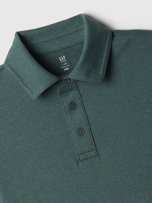 2 of 8 showing, with the color moores green of product Kids Tech Polo Shirt