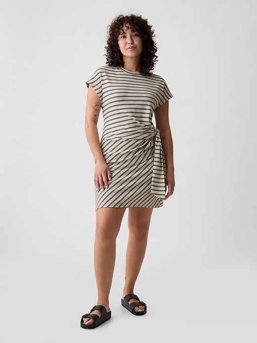 Tie-Knot Mini T-Shirt Dress | Gap
