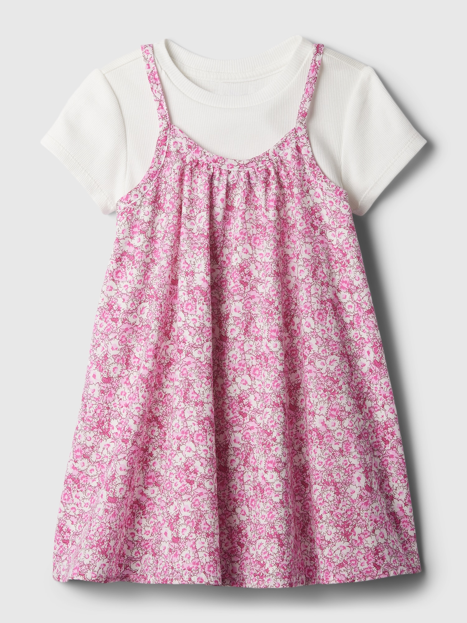 Shop Gap Baby Linen-cotton Dress Set In Floral Mix Print