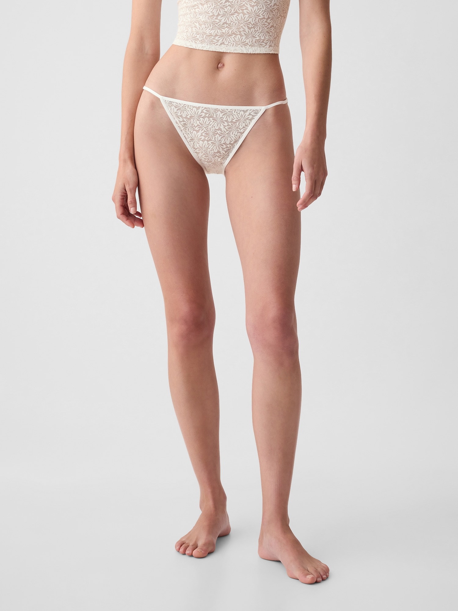 Gap Floral Lace Bikini In Off White