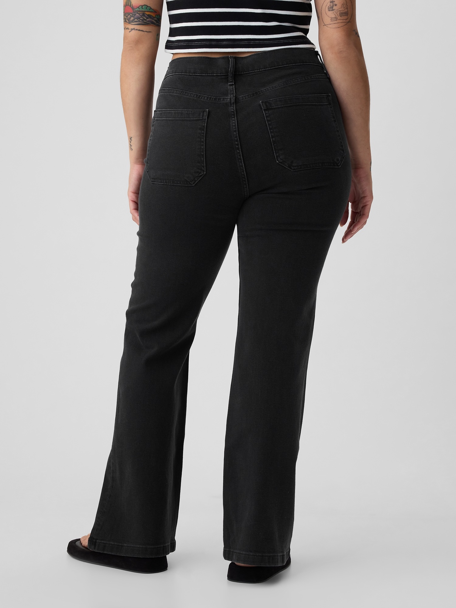 Женские джинсы Gap High Rise '70s Flare Jeans — фото 5