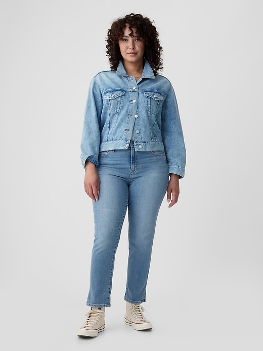 Image number 5 showing, Mid Rise Split-Hem Vintage Slim Jeans